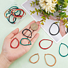 30Pcs 5 Style Spray Painted Alloy Pendants FIND-BC0003-21-3