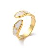 304 Stainless Steel Enamel Cuff Rings RJEW-M171-33G-1