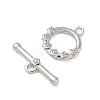 Brass Toggle Clasps KK-CBAFC6C-07B-P-3