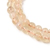 Heated Natural Citrine Bead Strands G-P466-01E-01-3