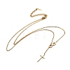 304 Stainless Steel Cable Chains Lariat Necklaces X-NJEW-F267-17G-1
