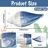 Ocean Themed Ceramic Jewelry Plate AJEW-WH20064-37A-2