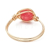 Natural Quartz Finger Rings RJEW-JR00968-01-4