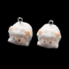 Flocking Opaque Resin Pendants RESI-F064-A06-1