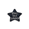 Halloween Word Small Talk Survivor Enamel Pin FEST-PW0001-092B-1