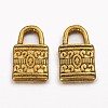 Tibetan Style Alloy Padlock Charms GLF0090Y-NF-2