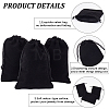 Beebeecraft 20Pcs Rectangle Velvet Drawstring Pouches TP-BBC0001-03A-02-6