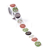 4 Patterns Christmas Round Dot Self Adhesive Paper Stickers Roll DIY-A042-03B-3