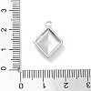 Brass Micro Pave Clear Cubic Zirconia Pendants ZIRC-I067-01E-3