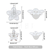 600Pcs 2 Style Flower ABS Plastic Imitation Pearl Bead Caps OACR-FH0001-032-2