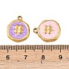 304 Stainless Steel Enamel Pendants STAS-P425-01G-11-3