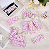 12Pcs Leopard Print Polyester Necklace Anti-Winding Display Cards CDIS-OC0001-14D-4