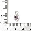 Brass Micro Pave Cubic Zirconia Pendants KK-M322-48P-02-3