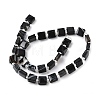 Natural Black Banded Agate/Striped Agate Beads Strands G-F802-B08-01-3