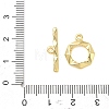 Brass Toggle Clasps KK-CBA42CA-01C-G-4