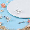 12 Bags Starfish Alloy Drawer Pull Handle AJEW-WR0003-49-4