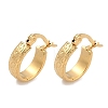 Golden Plated 304 Stainless Steel Hoop Earrings X-EJEW-E158-21G-3