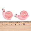Transparent & Opaque Resin Pendants RESI-P048-02-4