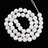 Dyed Natural White Jade Beads Strands G-T139-8mm-60-01-2