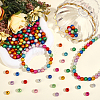 300Pcs Spray Painted Acrylic Beads MACR-PA0001-80-4