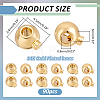 60Pcs Brass Crimp Beads KK-ME0004-72-2