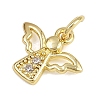 Brass Micro Pave Cubic Zirconia Pendants LS-KK-Z123-24G-03-2