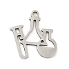 Non-Tarnish 201 Stainless Steel Pendants STAS-D190-01P-1