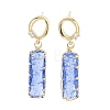 Brass Micro Pave Cubic Zirconia Dangle Stud Earrings EJEW-Q800-30KCG-1