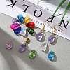 72Pcs 12 Colors Birthstone Charms Glass Pendants RGLA-ZZ0001-02-9x15mm-6