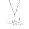 201 Stainless Steel Pendant Necklaces FS-WGC5120-02-1