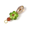 Handmade Lampwork with Glass Pendants PALLOY-JF04697-5