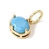 Brass Pave Cubic Zirconia Charms KK-CBA960E-09A-G-2