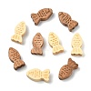 40Pcs 2 Colors Dyed Wooden Beads WOOD-CJ0002-68-8