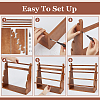 4-Tier Pine Wood Bracelet Organizer Display Riser Stands BDIS-WH0021-002-3