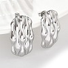 304 Stainless Steel Studs Earrings for Women EJEW-K306-27P-3