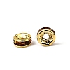 Brass Rhinestone Spacer Beads RB-A014-Z6mm-17G-2