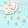 10Pcs Zinc Alloy Crystal Rhinestone Connector Charms ALRI-YW0001-43-5