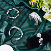 1 Set CCB Plastic Bracelets & Bangles Set for Women BJEW-SP0001-37-4