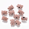 Flocky Acrylic Beads X-FIND-R079-18-3