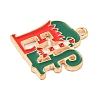 Christmas Theme Alloy Enamel Pendants ENAM-M221-01KCG-06-2