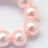 Baking Painted Pearlized Glass Pearl Round Bead Strands HY-Q003-12mm-70-3