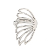 Hollow Butterfly Brass Open Cuff Ring for Women RJEW-M175-02P-2