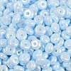 Opaque Colours Luster Glass Seed Beads X1-SEED-P008-01C-09-2