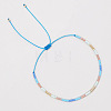 Minimalist Summer Glass Seed Beaded Adjustable Bracelets for Women JD5606-2-2