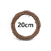 Circle Shape Rattan Vine Branch Wreath Hoop PW-WG61826-03-1