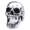 Skull 304 Stainless Steel Finger Rings for Men FS-WGF2445-02-5