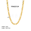 6mm Stylish 304 Stainless Steel Figaro Chain Necklaces for Women Men AA4830-2-1