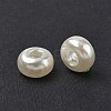 ABS Plastic Imitation Pearl Rondelle Large Hole European Beads X-MACR-S256-A41-3