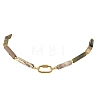 Natural Bumblebee Jasper Bead Necklaces NJEW-JN06633-2