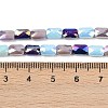 Electroplate Glass Beads Strands EGLA-D300-05-07-2